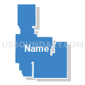 Lincoln County School District 1, Wyoming (Solid Fill with Shadow)