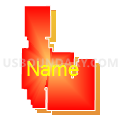 Lincoln County School District 1, Wyoming (Bright Blending Fill with Shadow)