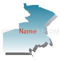 005DOUGL - DOUGLAS Voting District, Bacon County, Georgia (Blue Gradient Fill with Shadow)