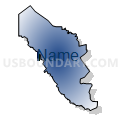 021WA1 - WARRIOR 1 Voting District, Bibb County, Georgia (Radial Fill with Shadow)