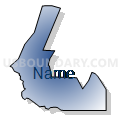021GF4 - GODFREY 4 Voting District, Bibb County, Georgia (Radial Fill with Shadow)