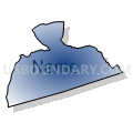 0316 - BAY Voting District, Bulloch County, Georgia (Radial Fill with Shadow)