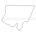 055962 - SUBLIGNA Voting District, Chattooga County, Georgia (Light Gray Border)