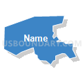 089MU - MONTGOMERY ELEM Voting District, DeKalb County, Georgia (Solid Fill with Shadow)