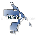 121ML01B - ML01B Voting District, Fulton County, Georgia (Radial Fill with Shadow)