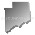 Chapman Precinct, Merrick County, Nebraska (Gray Gradient Fill with Shadow)