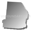 0070 TC-T-NE Voting District, Warren County, Ohio (Gray Gradient Fill with Shadow)