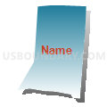 0139 CLC-T-EC Voting District, Warren County, Ohio (Blue Gradient Fill with Shadow)
