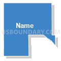 VTD-precinct Oglala, Shannon County, South Dakota (Solid Fill with Shadow)