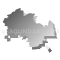 Philadelphia Voting District, Loudon County, Tennessee (Gray Gradient Fill with Shadow)
