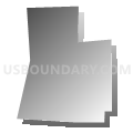 z Unpopulated 8450, Salt Lake County, Utah (Gray Gradient Fill with Shadow)