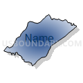 Brokenburg Voting District, Spotsylvania County, Virginia (Radial Fill with Shadow)