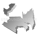 10962, New York (Gray Gradient Fill with Shadow)