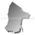 14617, New York (Gray Gradient Fill with Shadow)