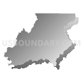 26581, West Virginia (Gray Gradient Fill with Shadow)