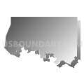 26525, West Virginia (Gray Gradient Fill with Shadow)