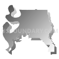 38676, Mississippi (Gray Gradient Fill with Shadow)