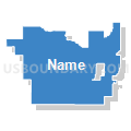 68466, Nebraska (Solid Fill with Shadow)