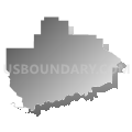 52338, Iowa (Gray Gradient Fill with Shadow)