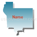 68823, Nebraska (Blue Gradient Fill with Shadow)
