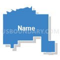 68824, Nebraska (Solid Fill with Shadow)