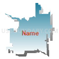 68828, Nebraska (Blue Gradient Fill with Shadow)