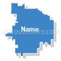 68869, Nebraska (Solid Fill with Shadow)