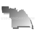 32967, Florida (Gray Gradient Fill with Shadow)