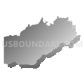 37738, Tennessee (Gray Gradient Fill with Shadow)