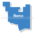 69037, Nebraska (Solid Fill with Shadow)