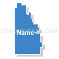 69043, Nebraska (Solid Fill with Shadow)