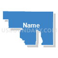 69167, Nebraska (Solid Fill with Shadow)