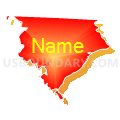 29341, South Carolina (Bright Blending Fill with Shadow)