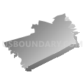 17960, Pennsylvania (Gray Gradient Fill with Shadow)