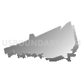 18222, Pennsylvania (Gray Gradient Fill with Shadow)