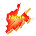 18509, Pennsylvania (Bright Blending Fill with Shadow)