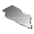 07656, New Jersey (Gray Gradient Fill with Shadow)