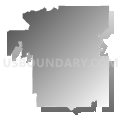 54896, Wisconsin (Gray Gradient Fill with Shadow)