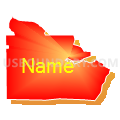54652, Wisconsin (Bright Blending Fill with Shadow)