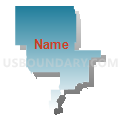 57623, South Dakota (Blue Gradient Fill with Shadow)