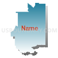 57760, South Dakota (Blue Gradient Fill with Shadow)