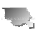 73844, Oklahoma (Gray Gradient Fill with Shadow)