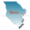 95558, California (Blue Gradient Fill with Shadow)