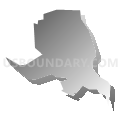 95601, California (Gray Gradient Fill with Shadow)