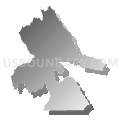 84726, Utah (Gray Gradient Fill with Shadow)