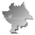 75158, Texas (Gray Gradient Fill with Shadow)