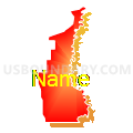 97033, Oregon (Bright Blending Fill with Shadow)