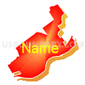 18651, Pennsylvania (Bright Blending Fill with Shadow)