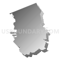 02465, Massachusetts (Gray Gradient Fill with Shadow)