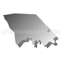 01436, Massachusetts (Gray Gradient Fill with Shadow)